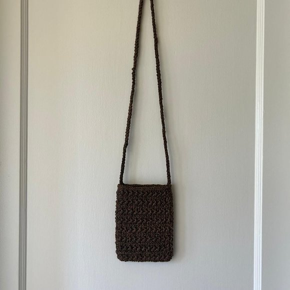 Handmade Crochet Small Cross Body Bag - Picture 3 of 4